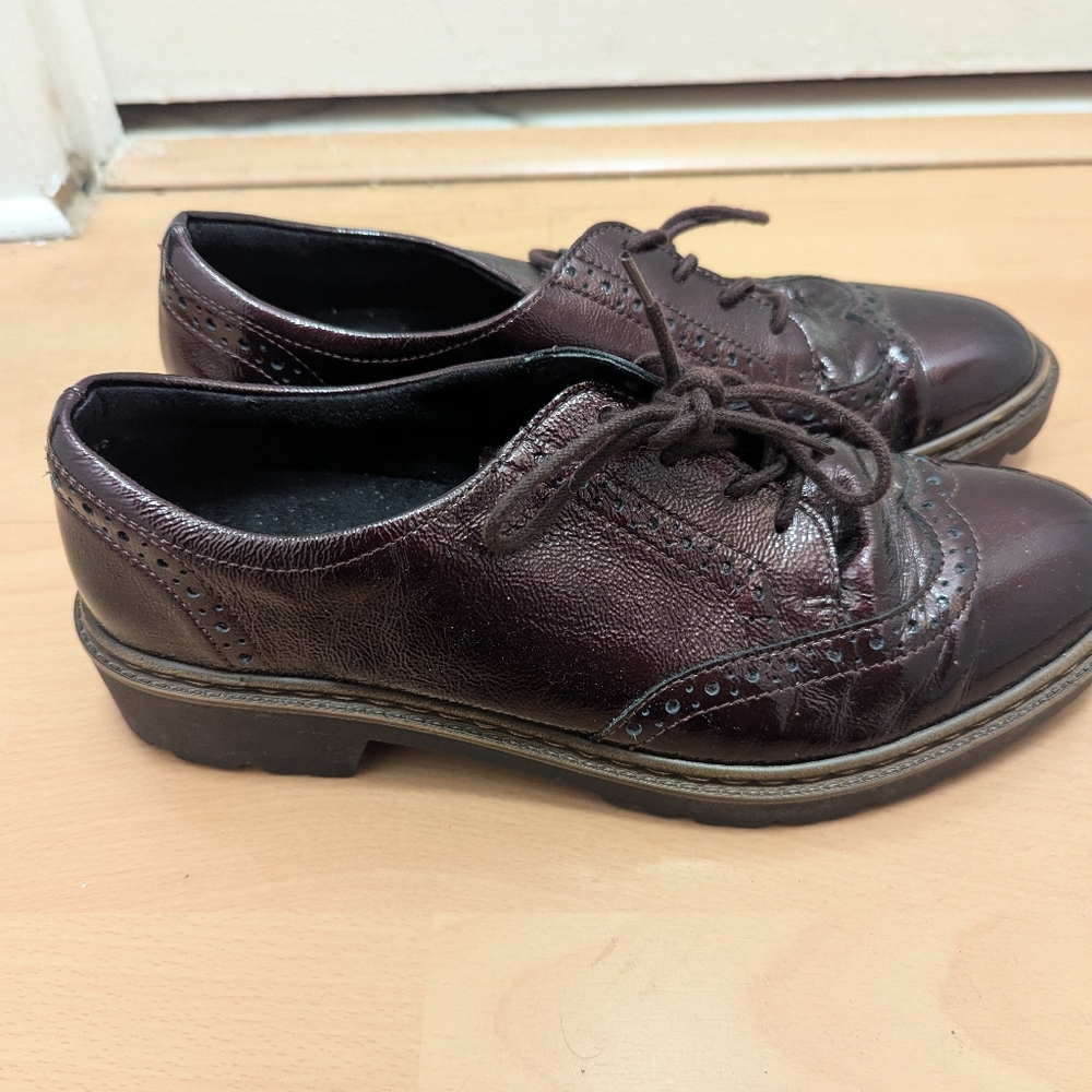 Ara Luftpolster Maroon Women's oxfords